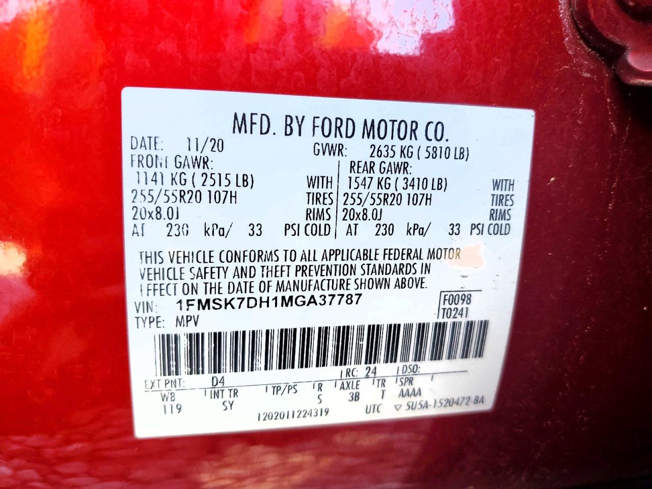 2021 FORD EXPLORER
