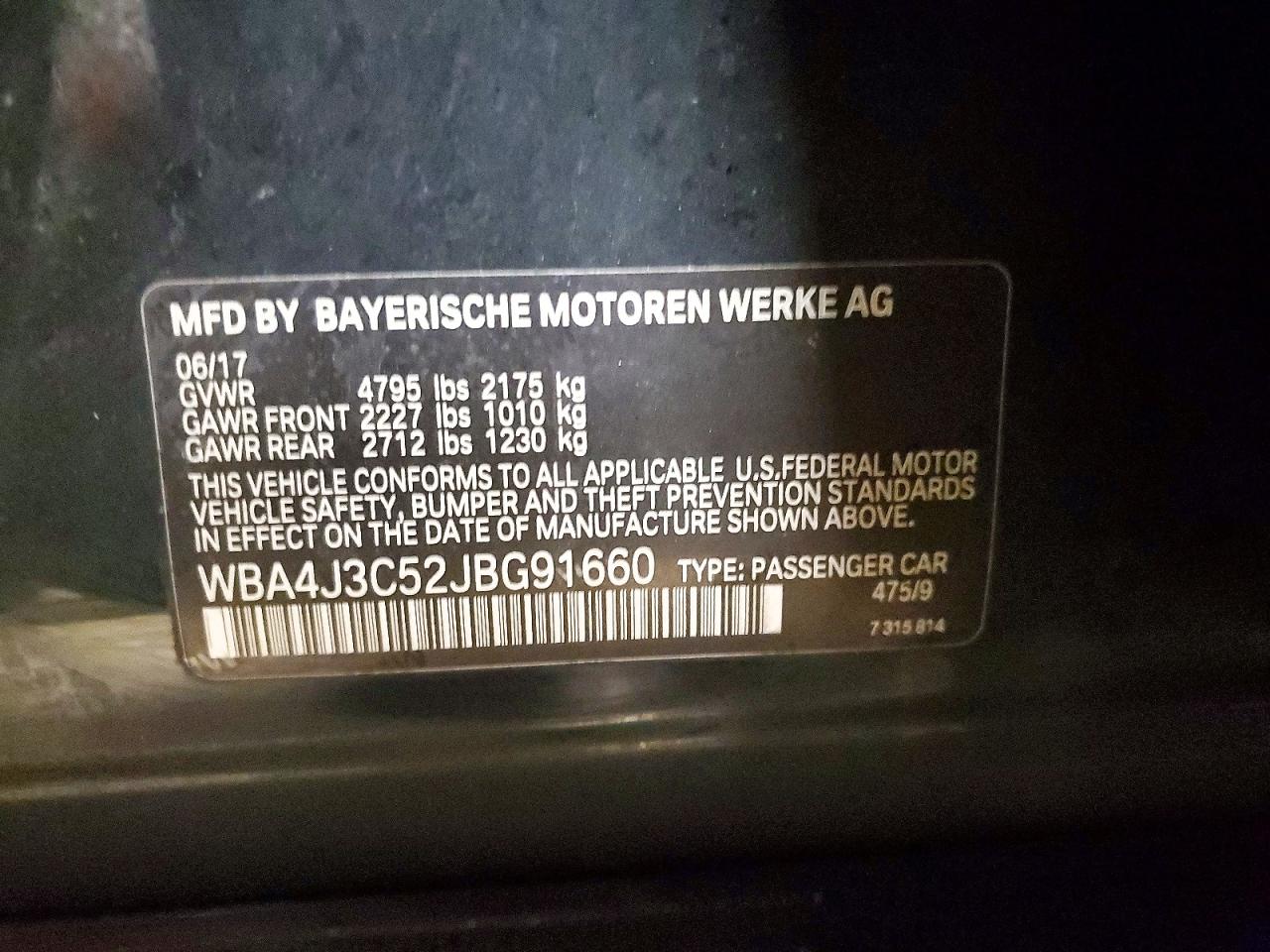 2018 BMW 4 SERIES