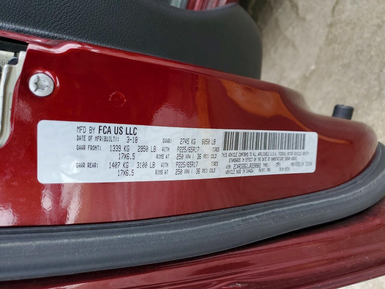 2018 DODGE CARAVAN