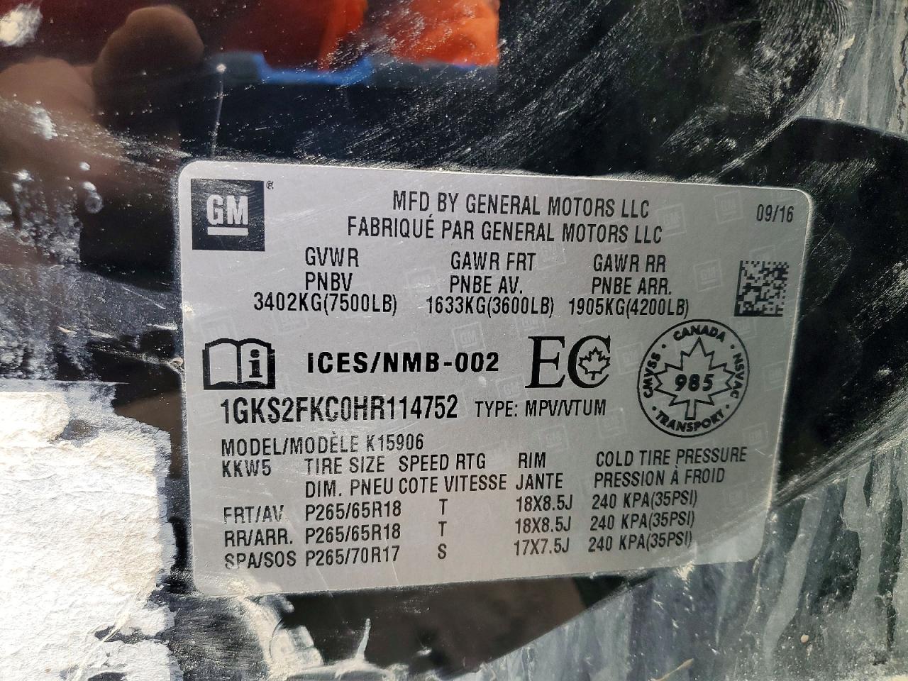 2017 GMC YUKON
