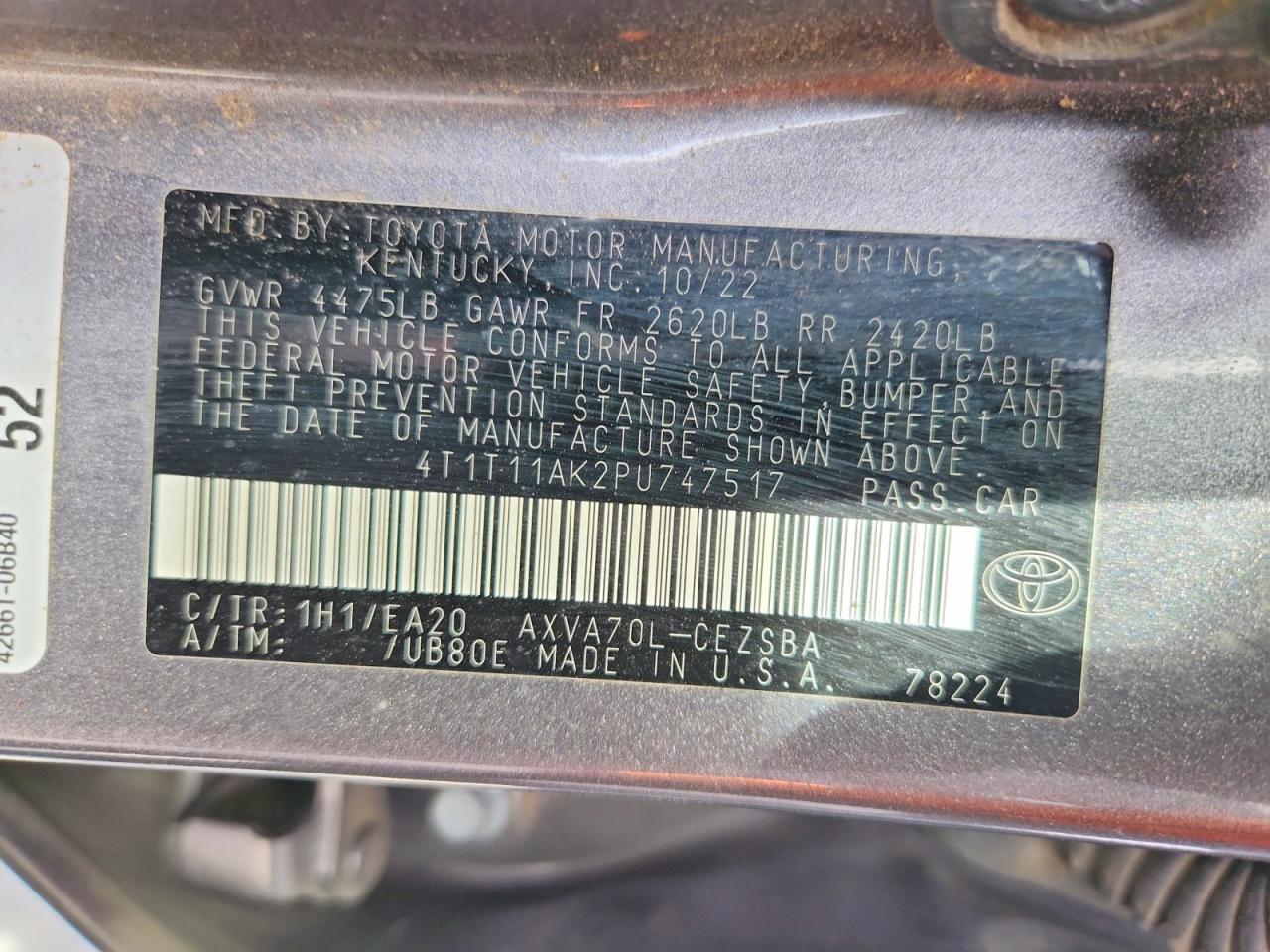 2023 TOYOTA CAMRY