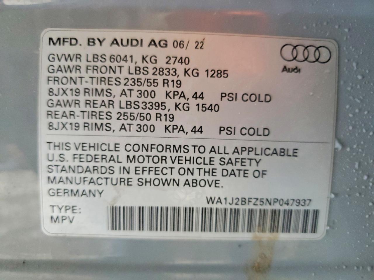 2022 AUDI Q4 E-TRON
