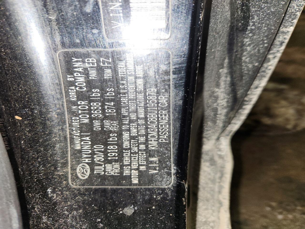 2011 HYUNDAI ACCENT