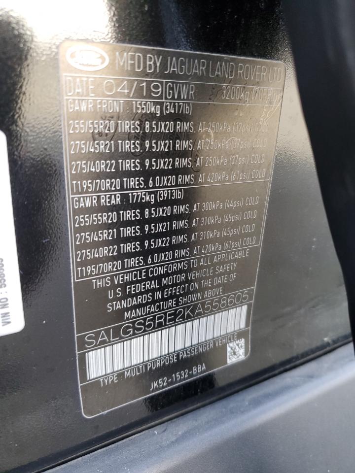 2019 LAND ROVER RANGEROVER