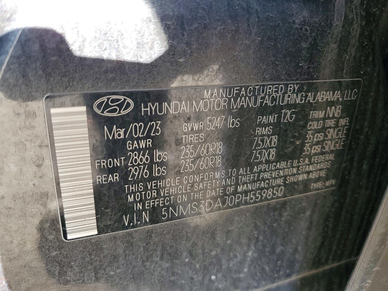 2023 HYUNDAI SANTA FE