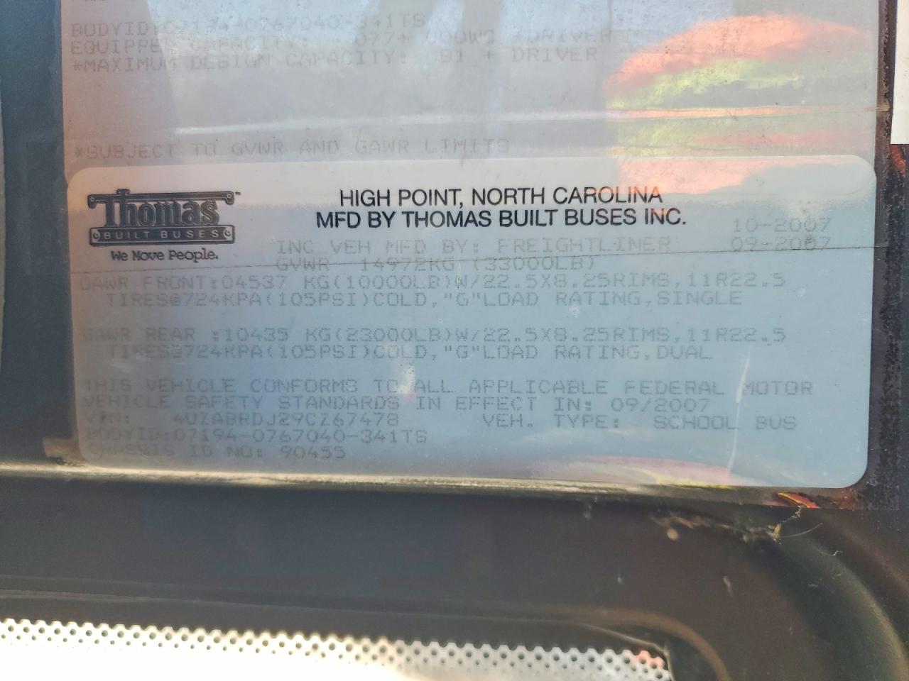 2009 FREIGHTLINER ALL OTHER