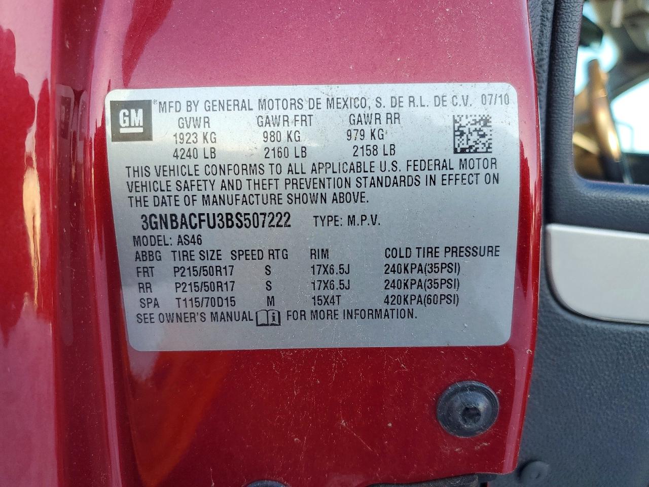 2011 CHEVROLET HHR