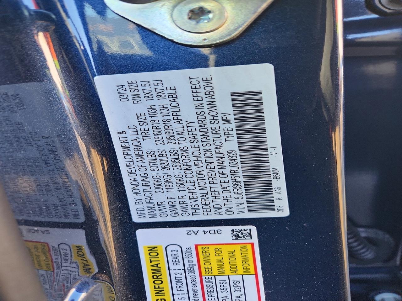 2024 HONDA CRV