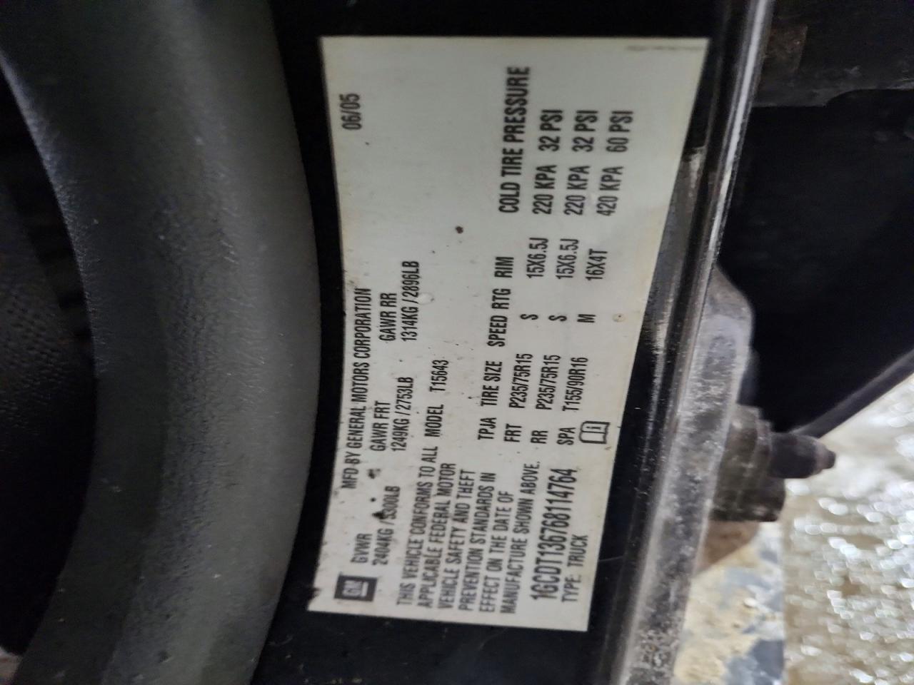 2006 CHEVROLET COLORADO