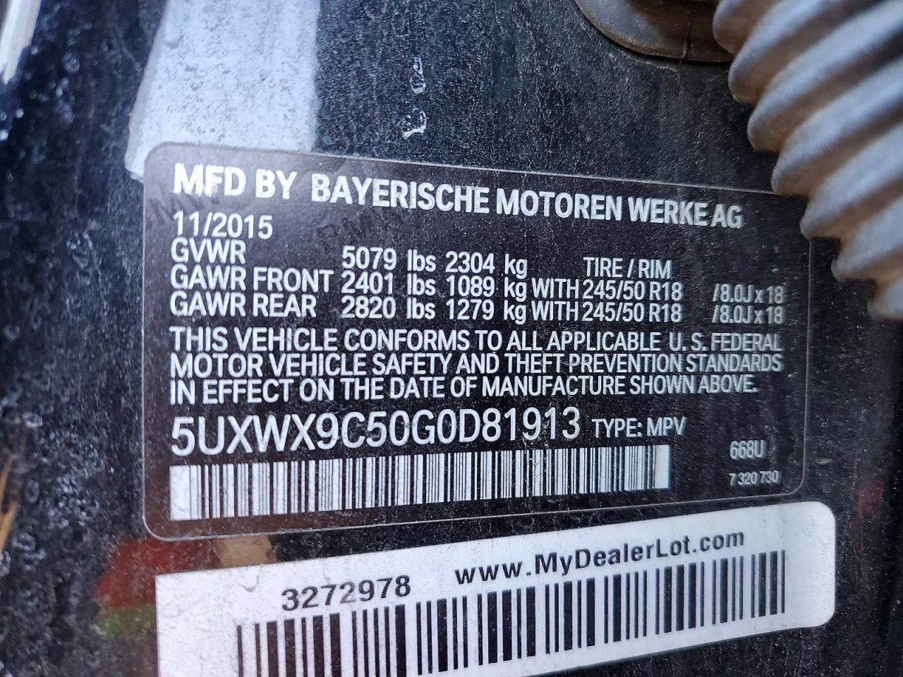 2016 BMW X3