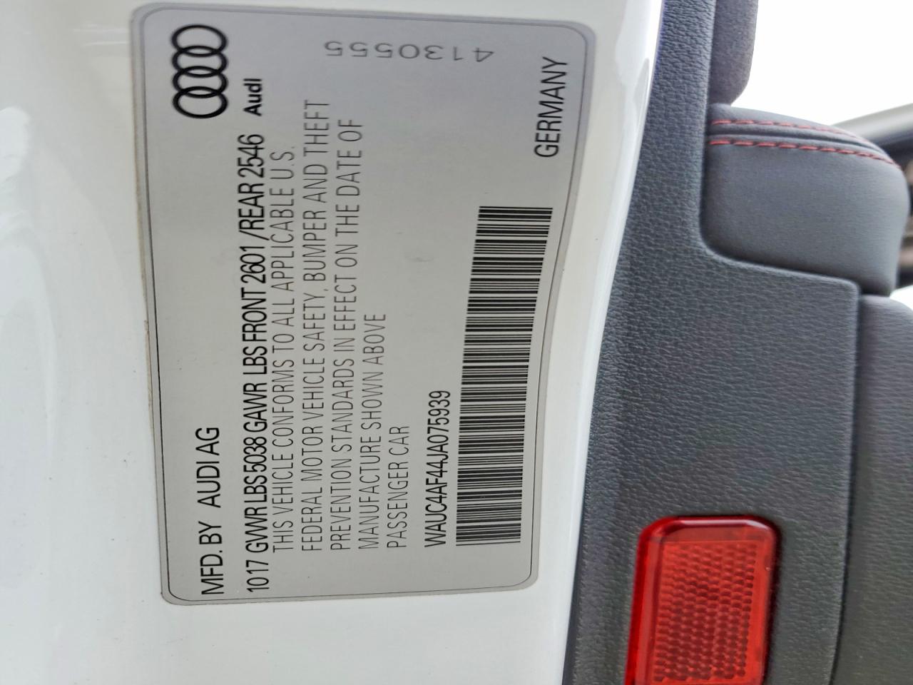 2018 AUDI S4/RS4