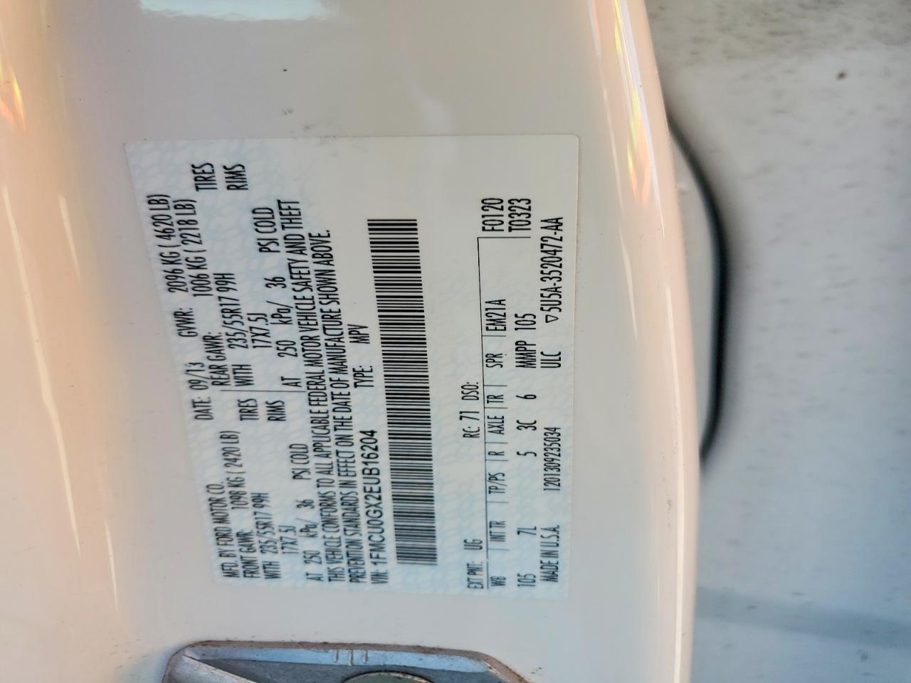 2014 FORD ESCAPE