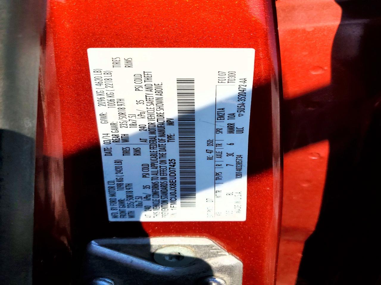 2014 FORD ESCAPE