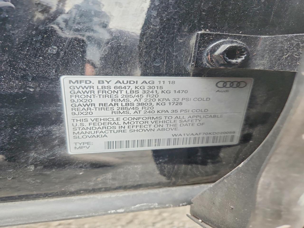 2019 AUDI Q7