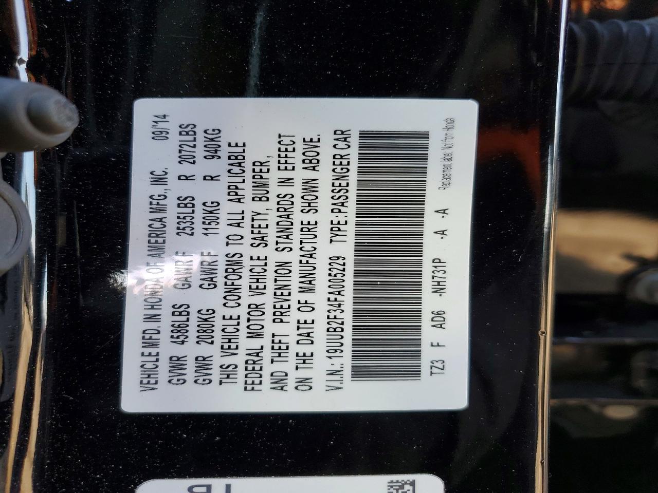 2015 ACURA TLX