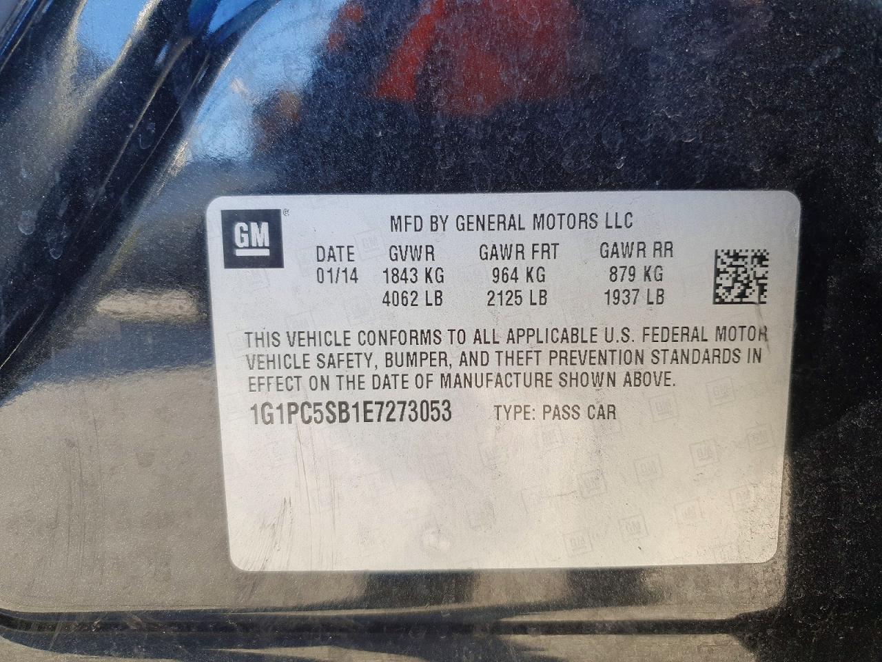 2014 CHEVROLET CRUZE