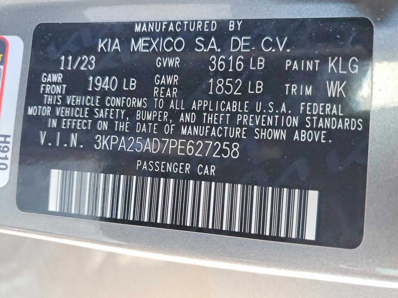2023 KIA RIO