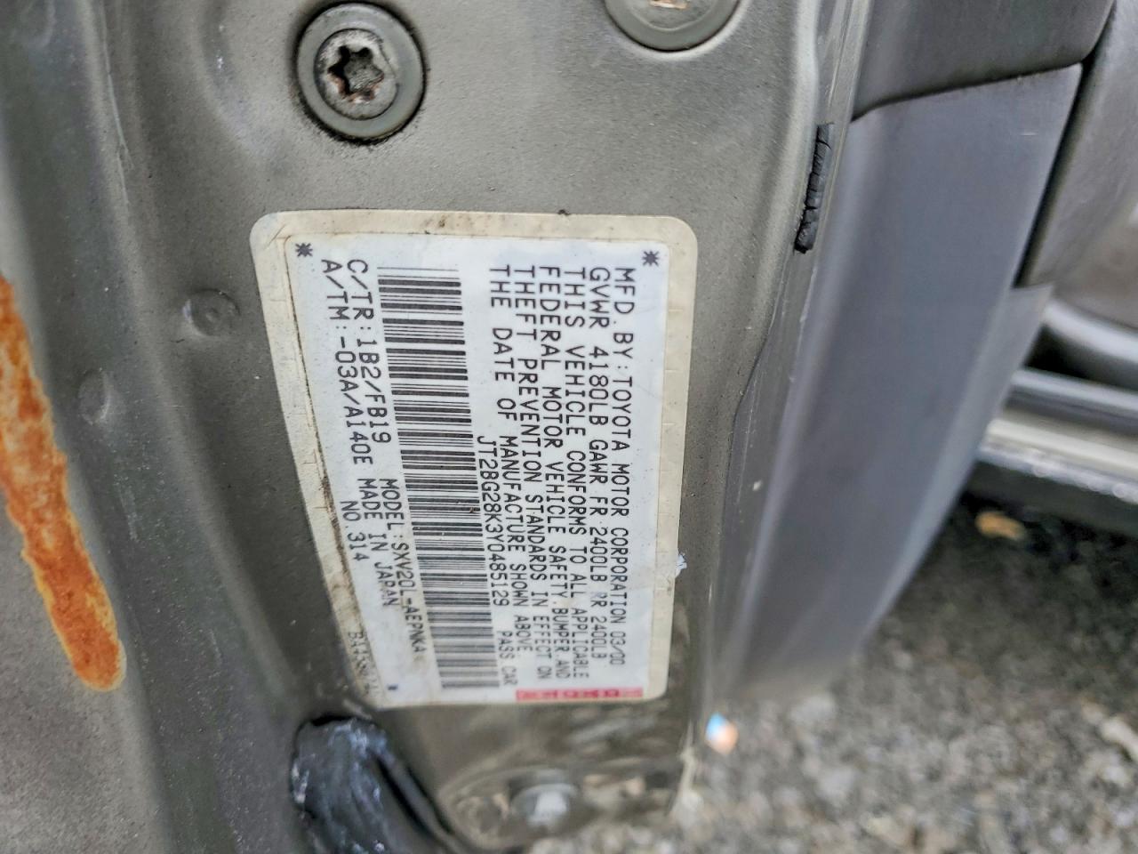 2000 TOYOTA CAMRY