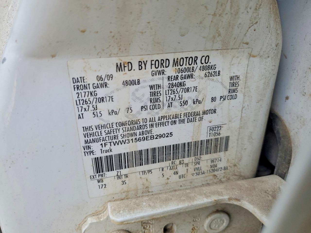 2009 FORD F350