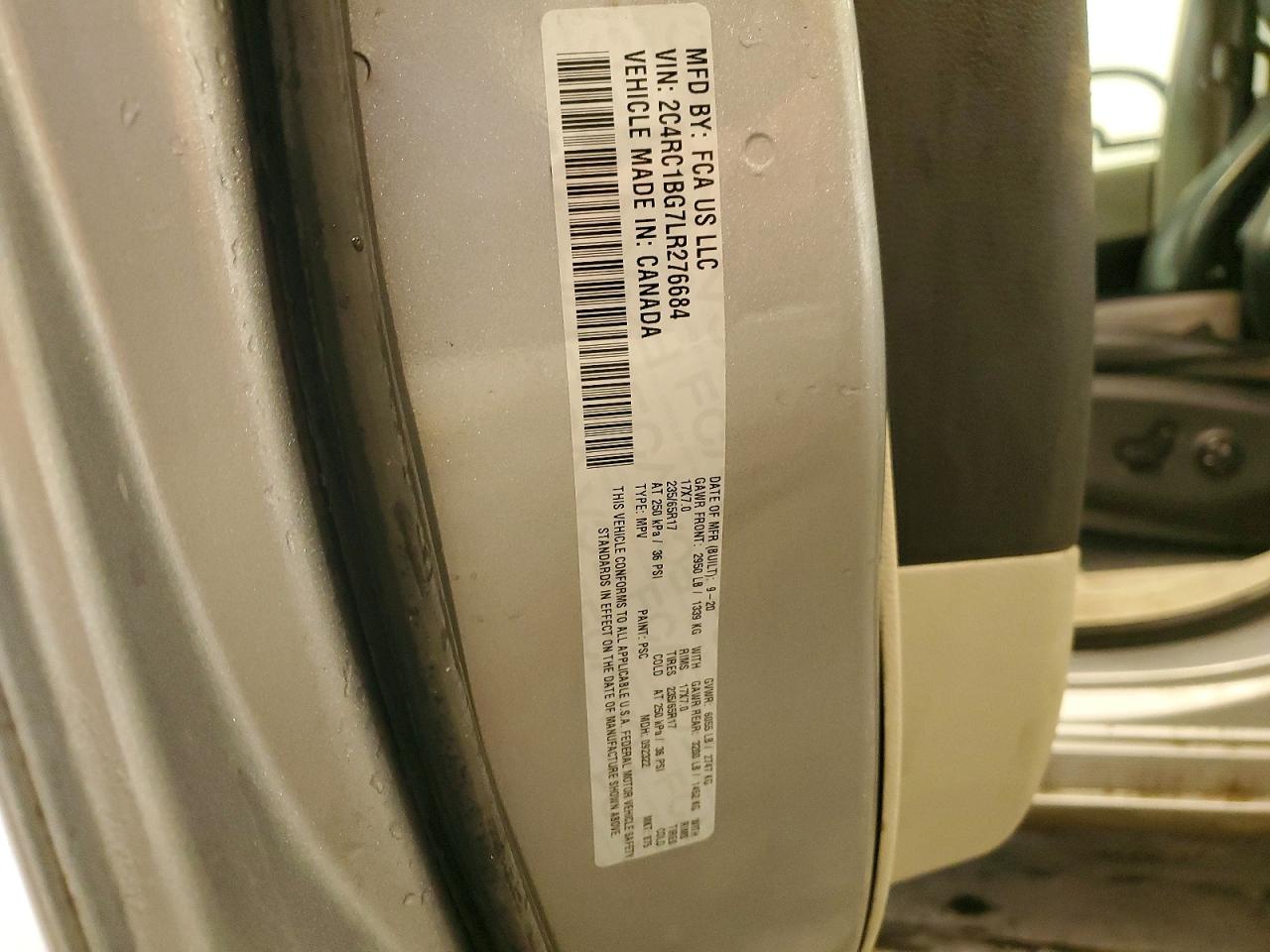 2020 CHRYSLER PACIFICA