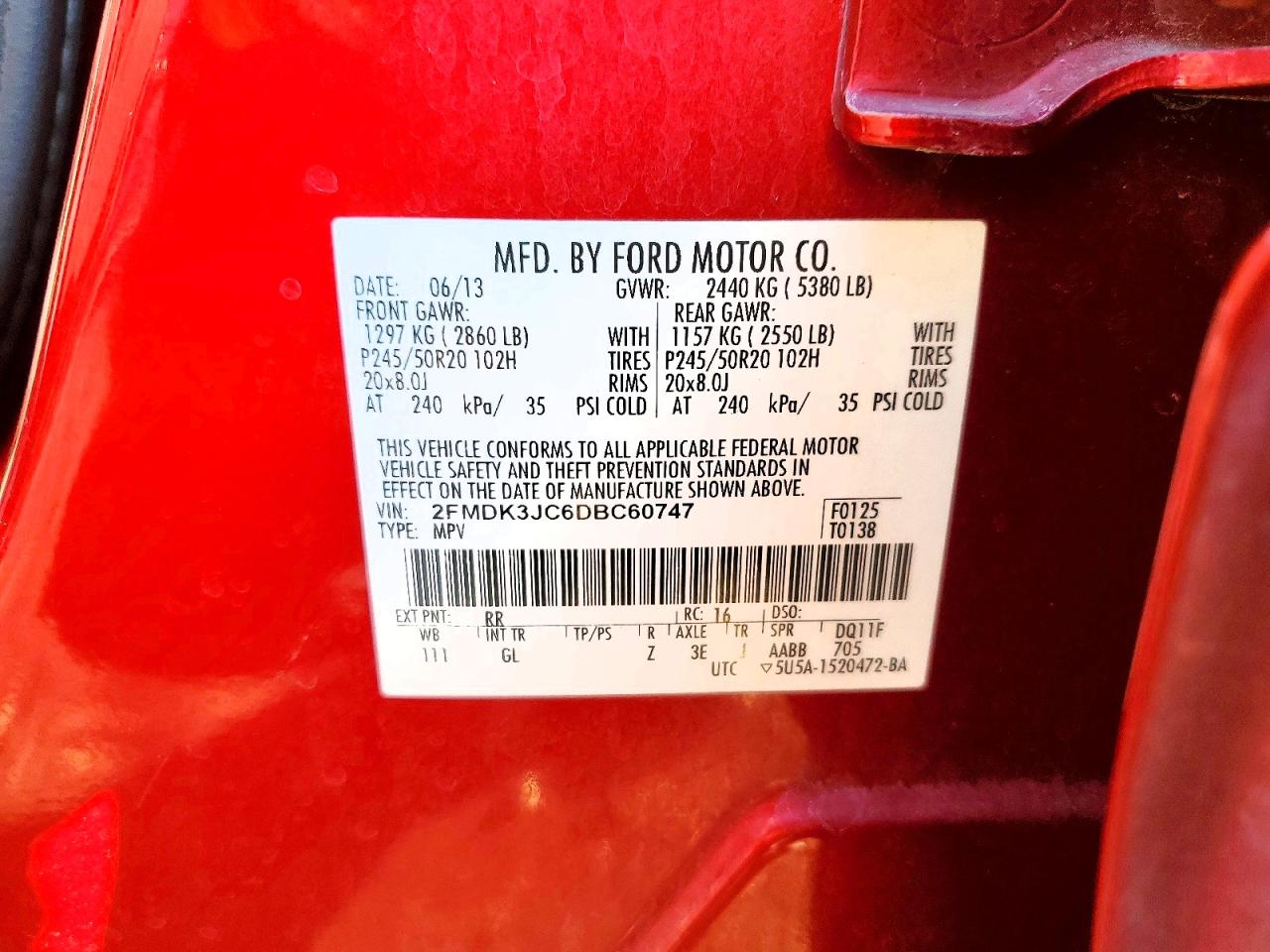 2013 FORD EDGE