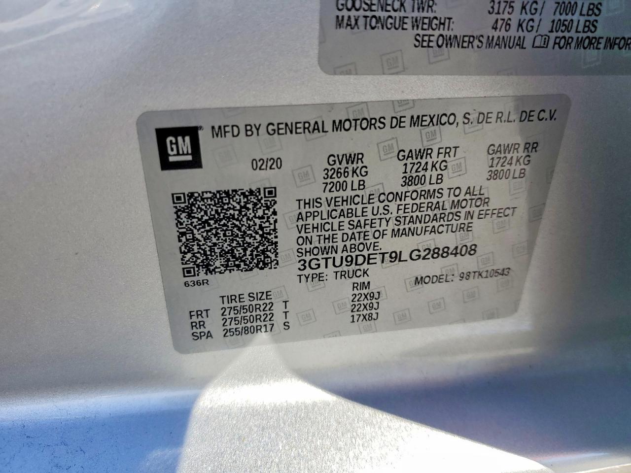 2020 GMC SIERRA