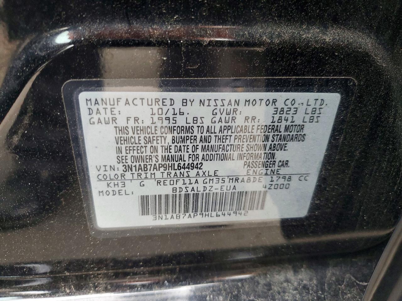 2017 NISSAN SENTRA