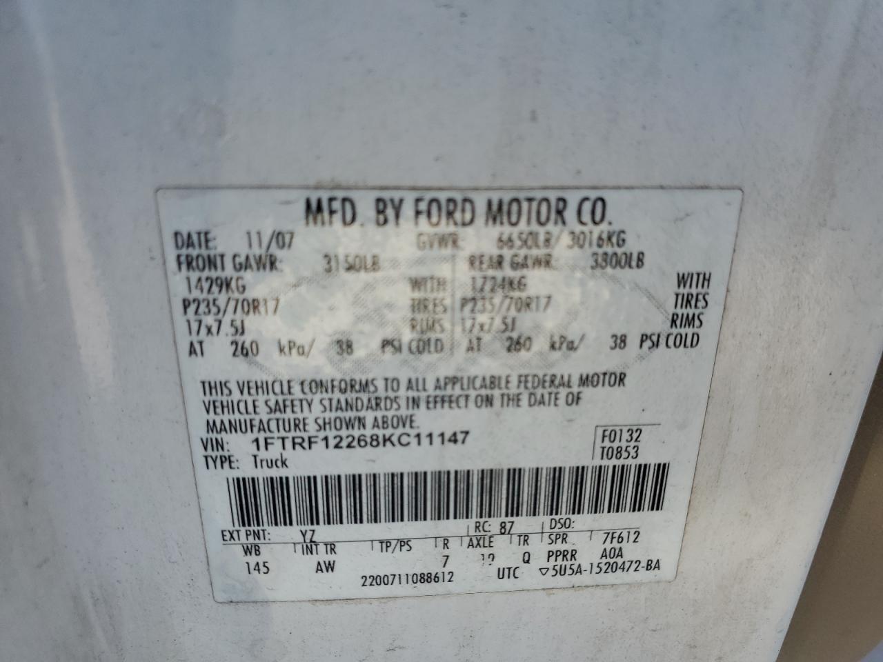 2008 FORD All Models