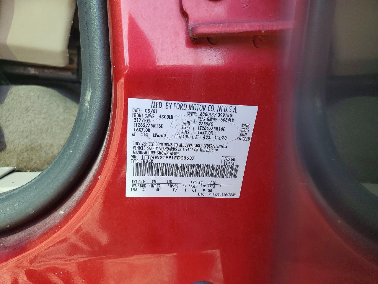 2001 FORD F250