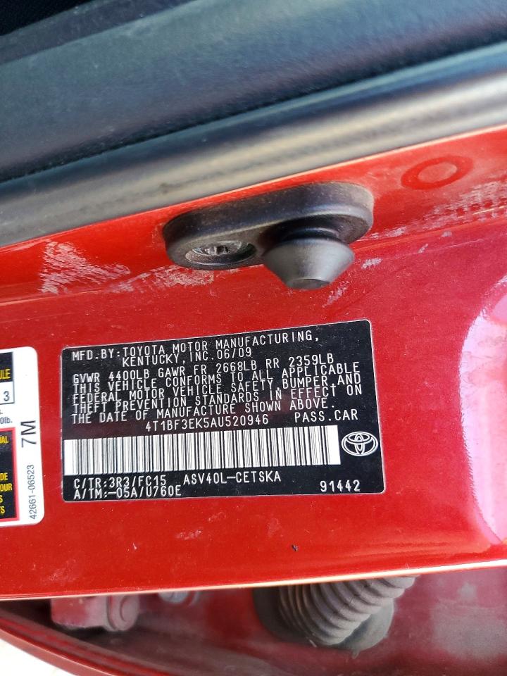 2010 TOYOTA CAMRY