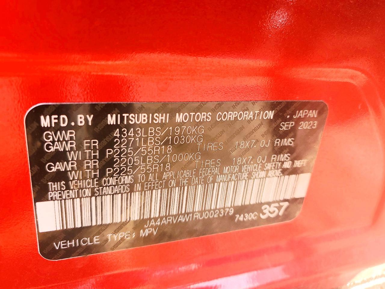 2024 MITSUBISHI OUTLANDER