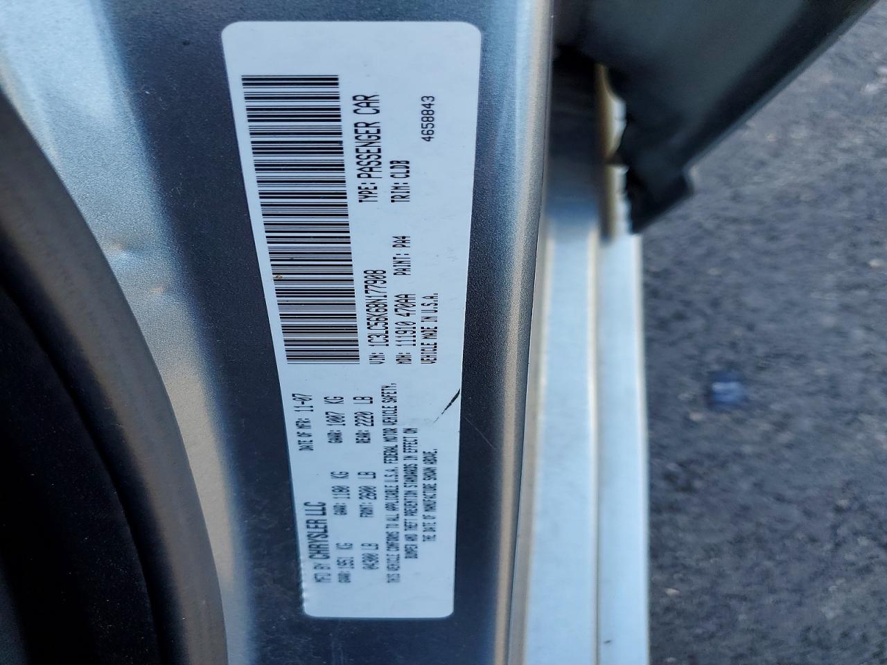 2008 CHRYSLER SEBRING