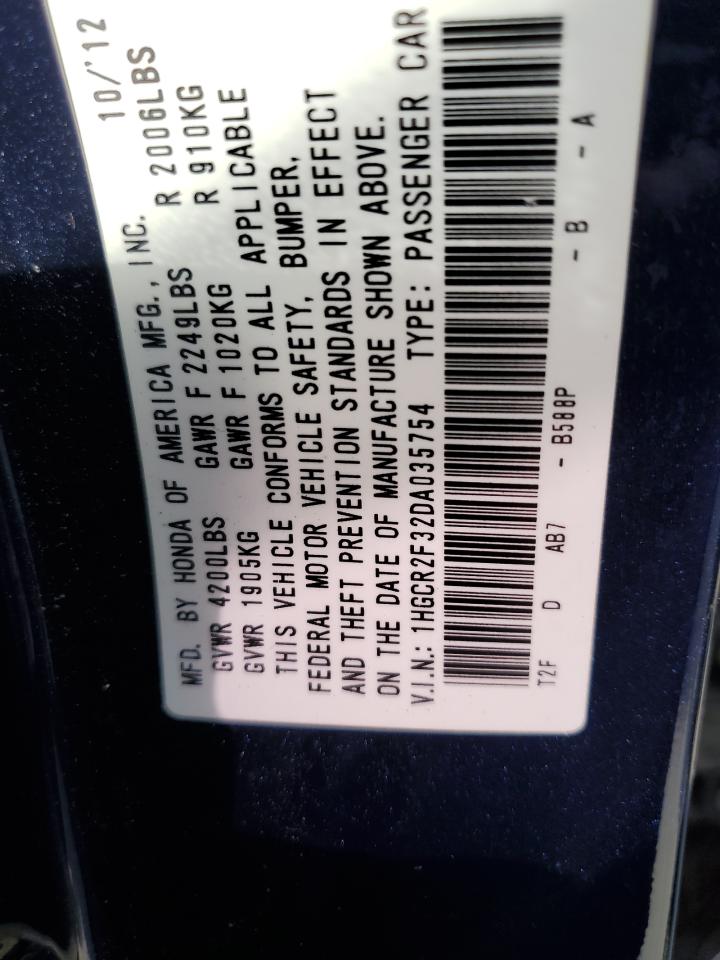 2013 HONDA ACCORD