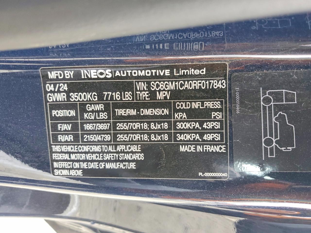 2024 INEOS AUTOMOTIVE LIMITED GRENADIER