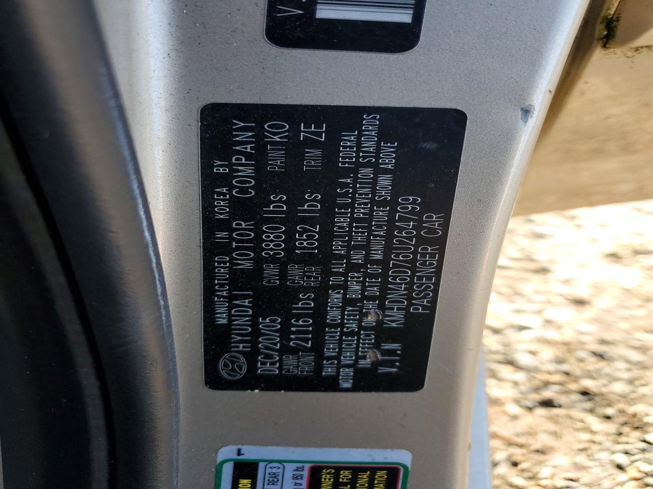 2006 HYUNDAI ELANTRA