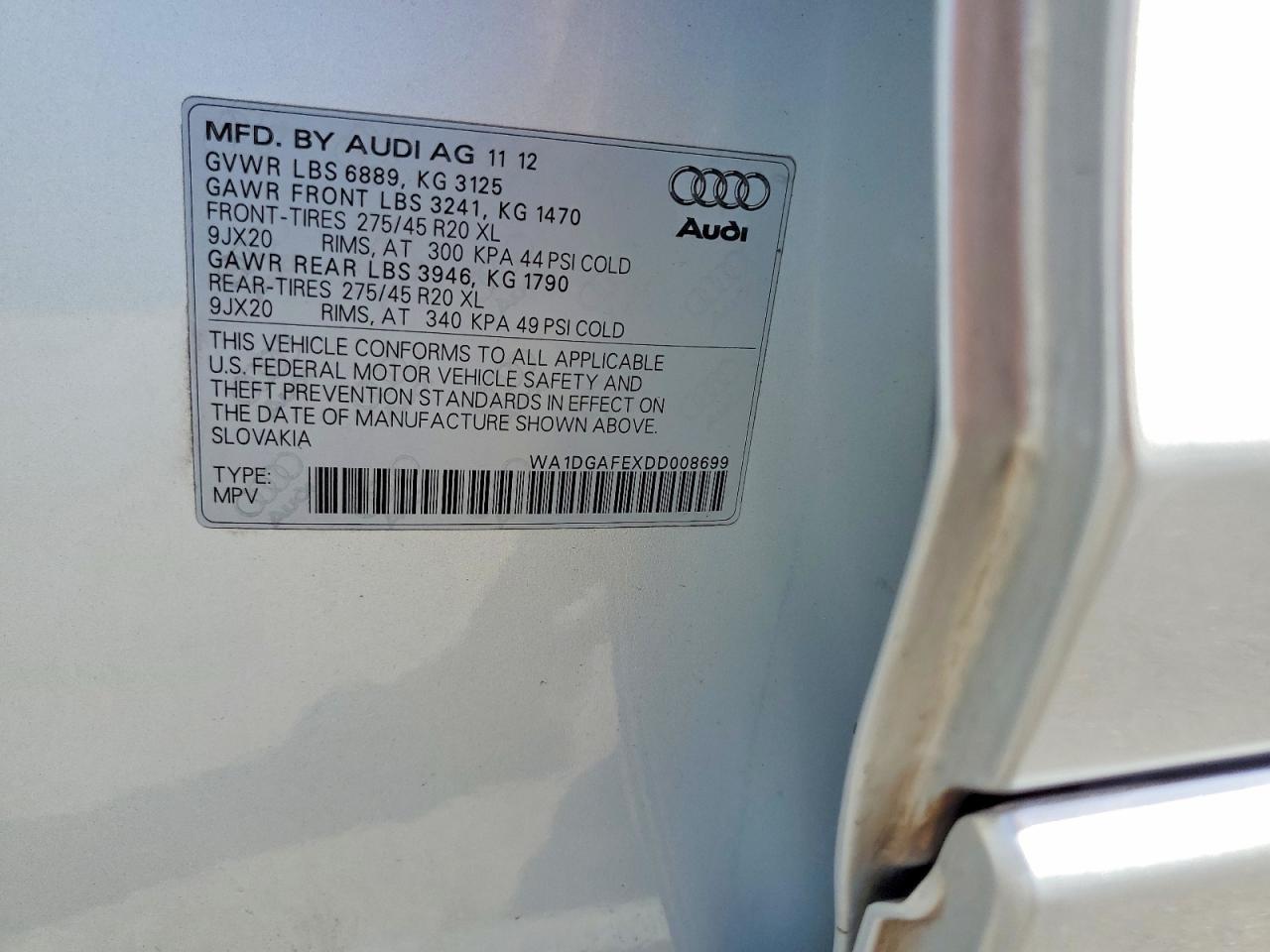2013 AUDI Q7