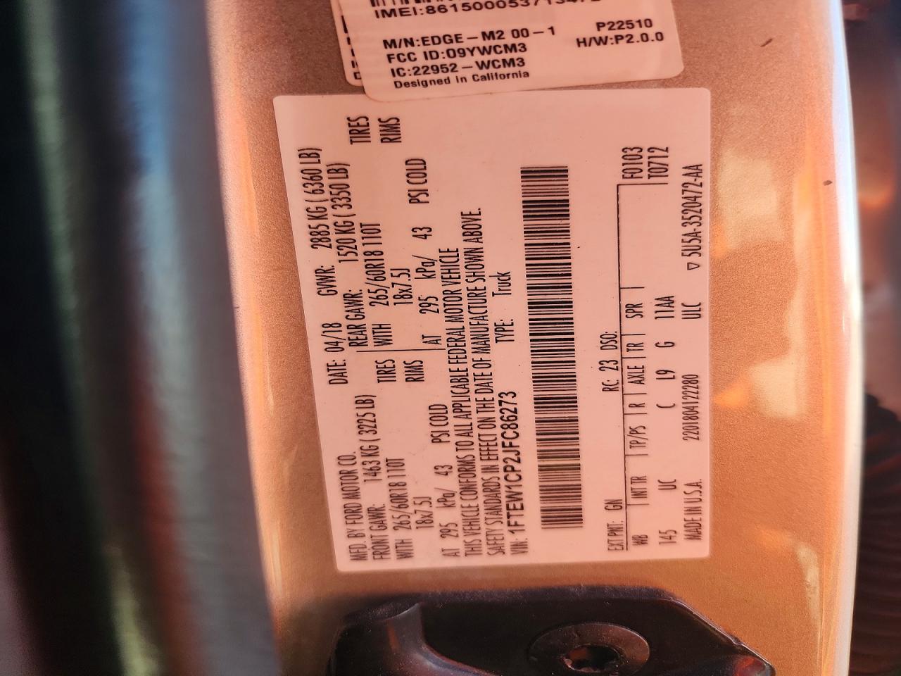 2018 FORD F150