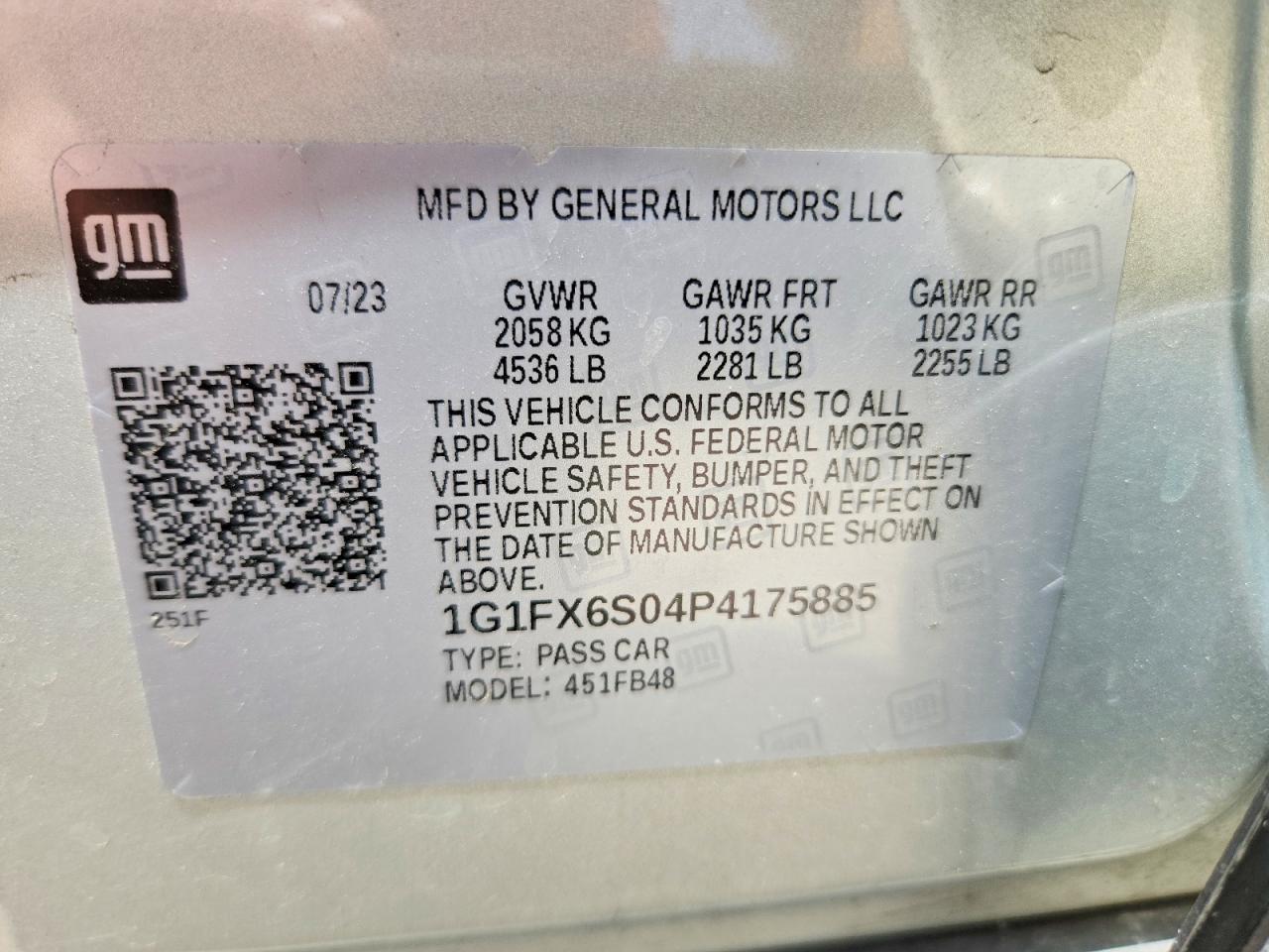 2023 CHEVROLET BOLT