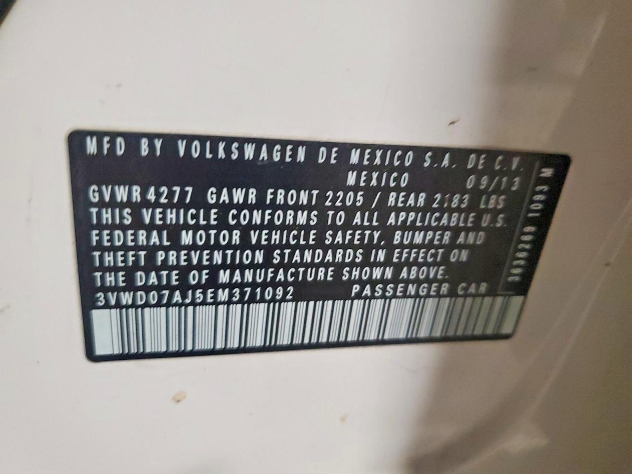 2014 VOLKSWAGEN JETTA