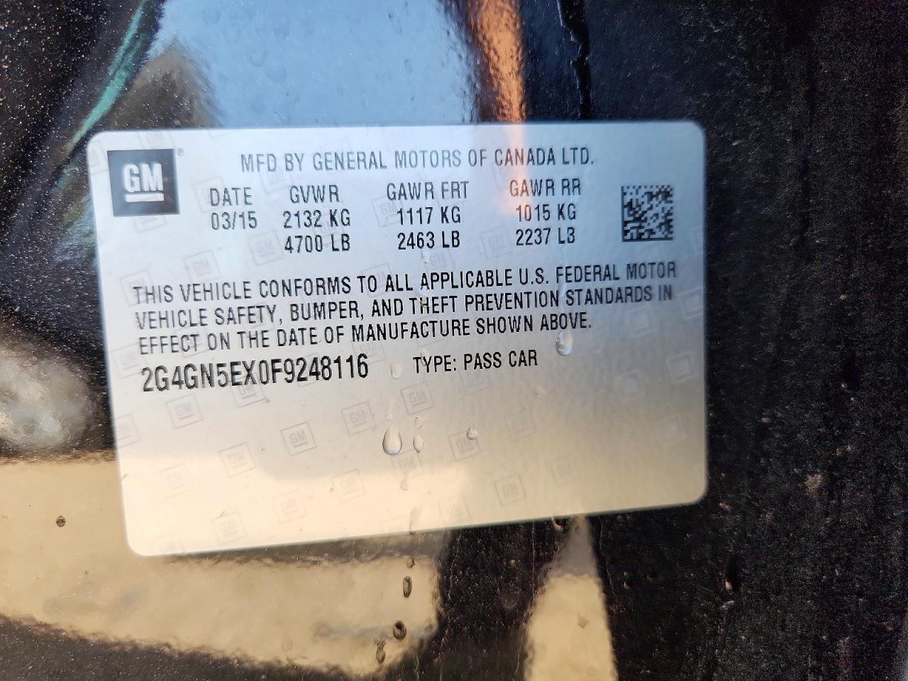 2015 BUICK REGAL