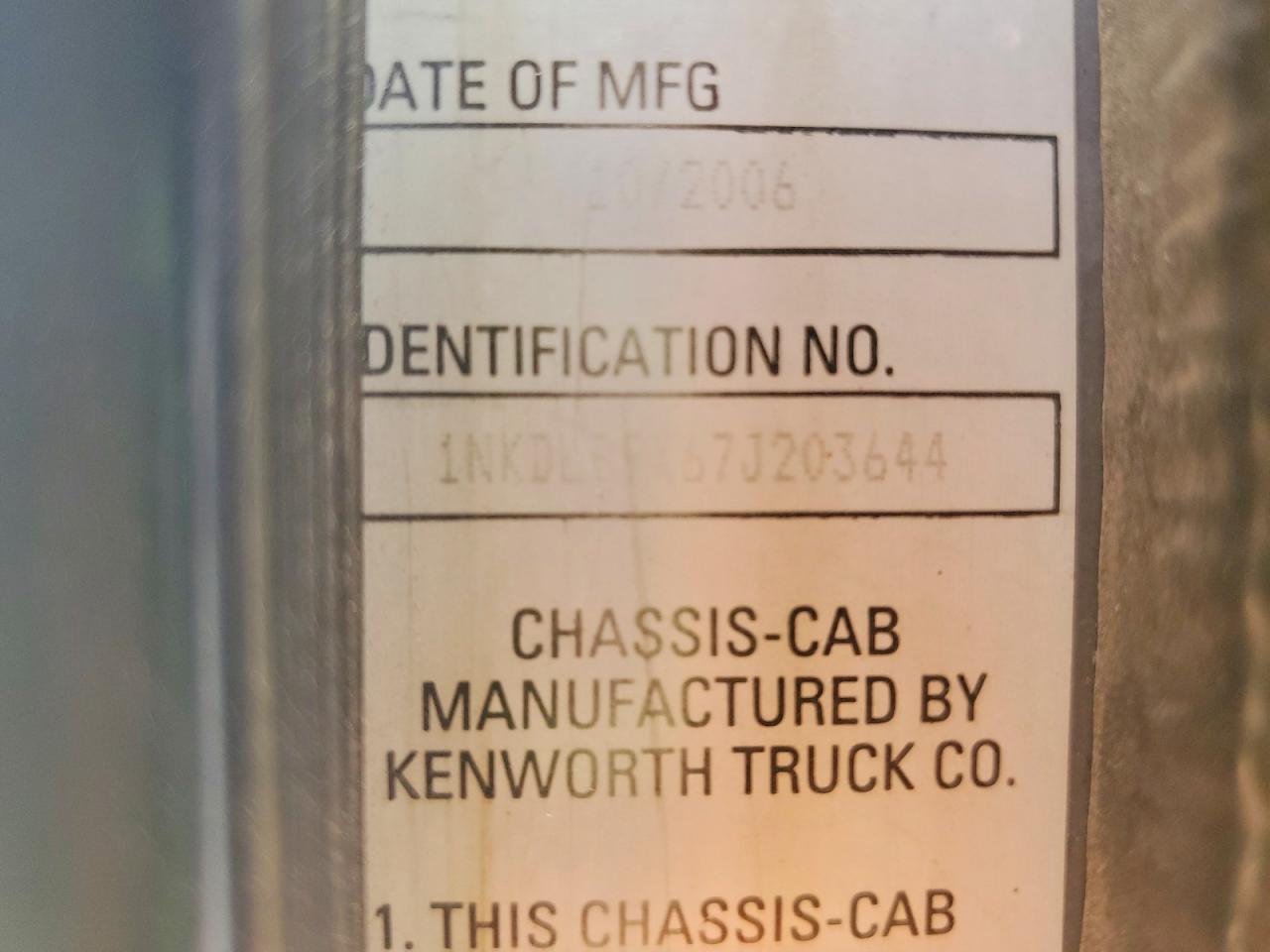 2007 KENWORTH ALL OTHER