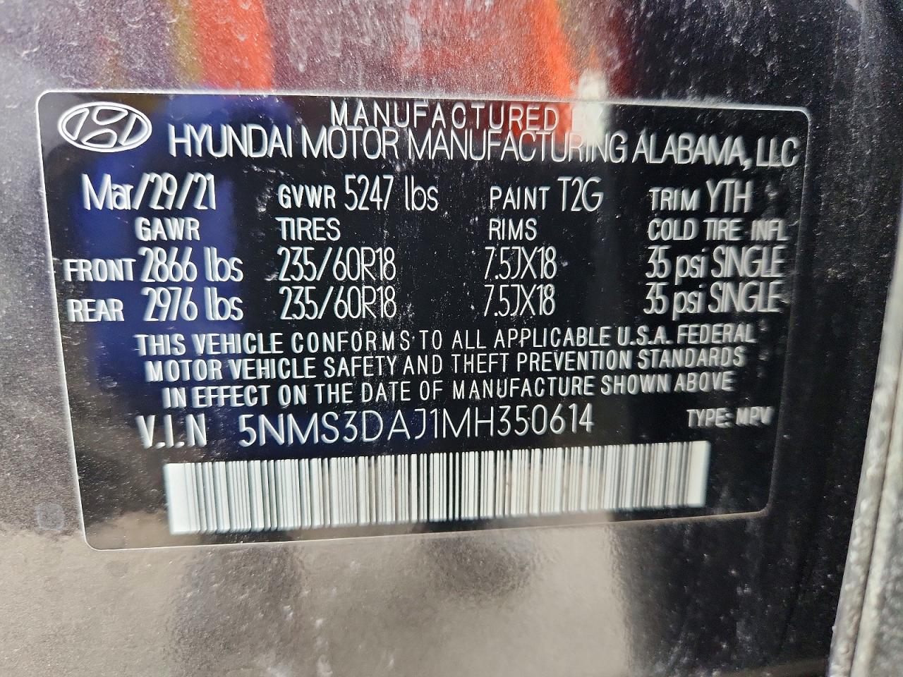 2021 HYUNDAI SANTA FE