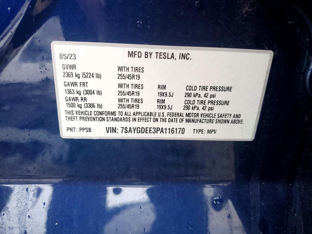 2023 TESLA MODEL Y