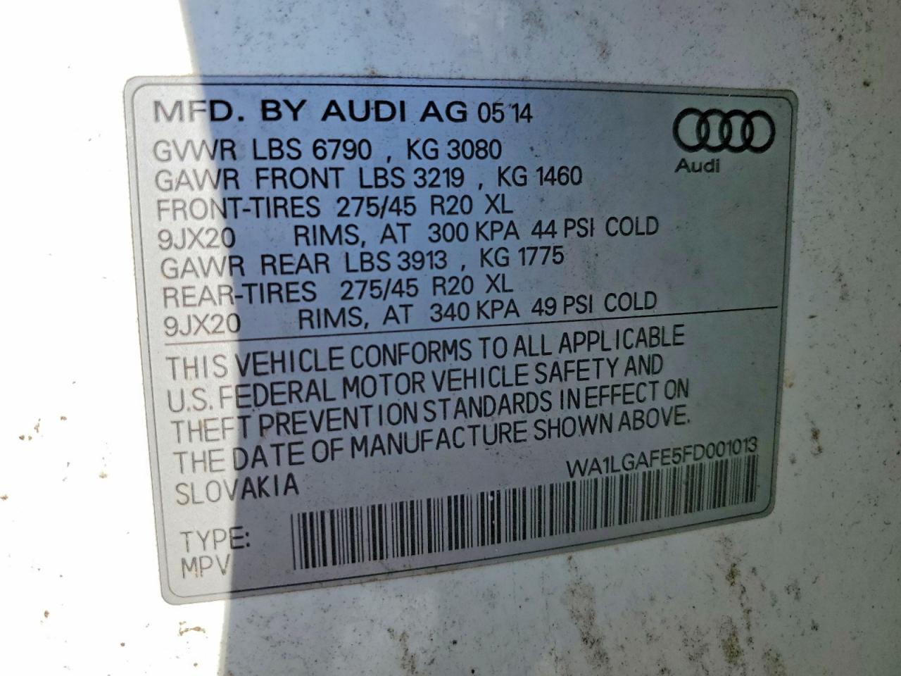 2015 AUDI Q7