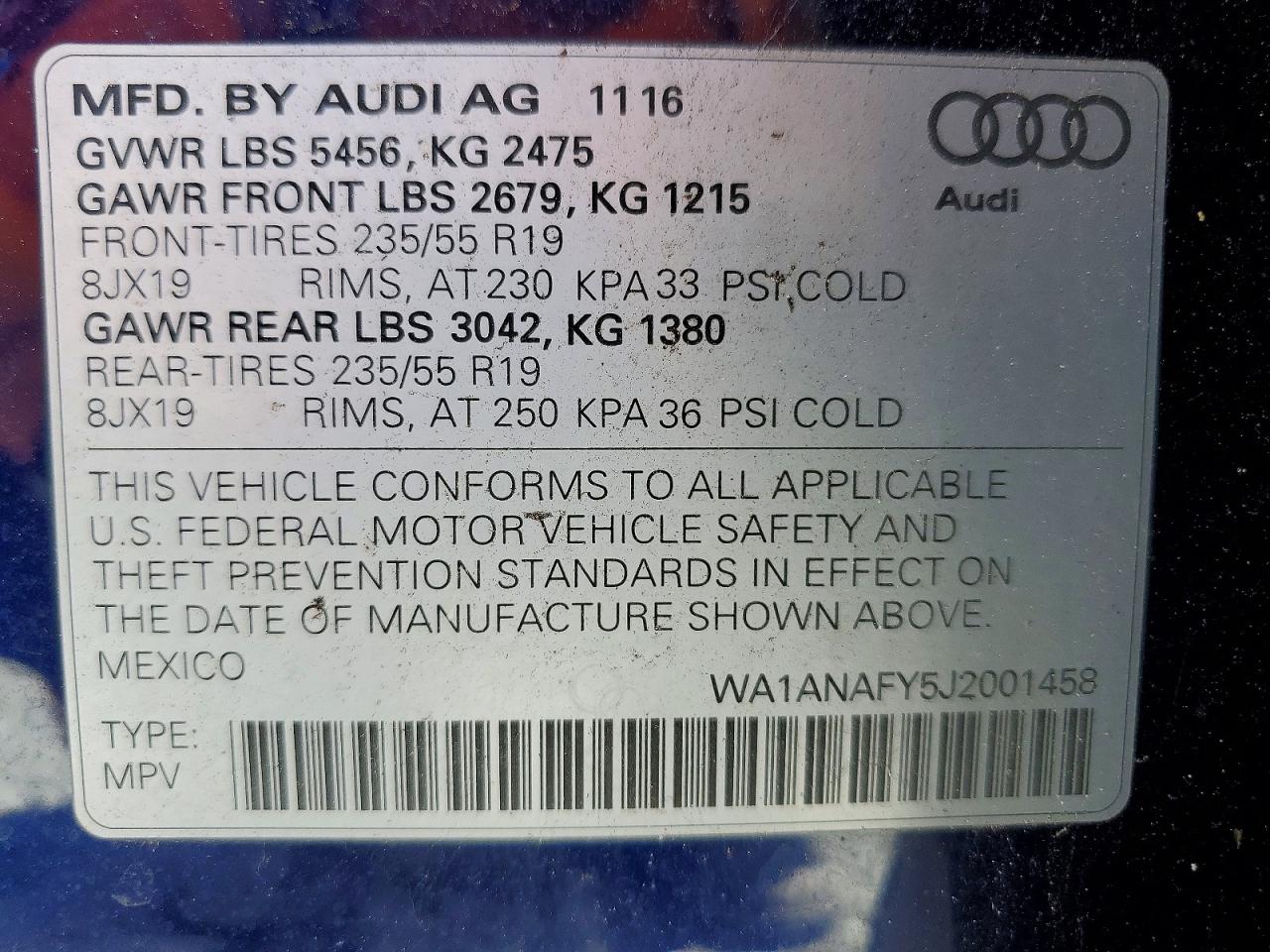 2018 AUDI Q5