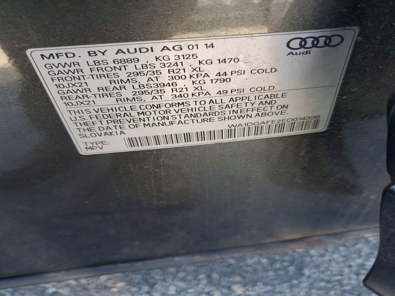 2014 AUDI Q7