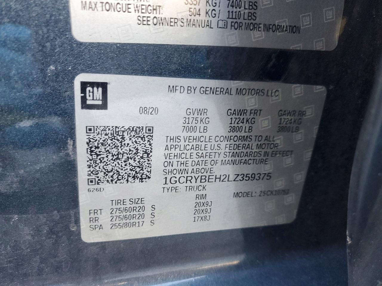 2020 CHEVROLET ALL Models