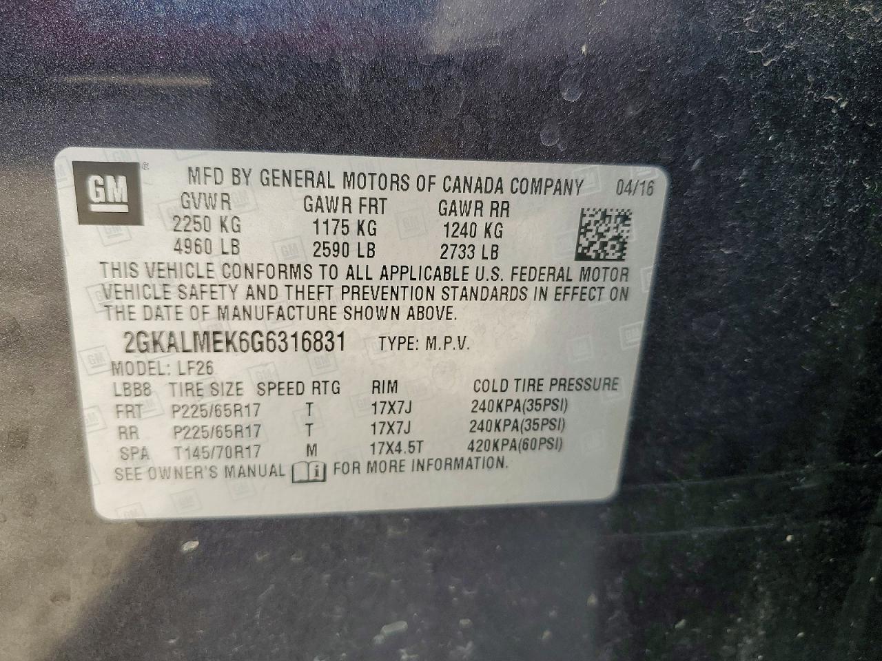 2016 GMC TERRAIN