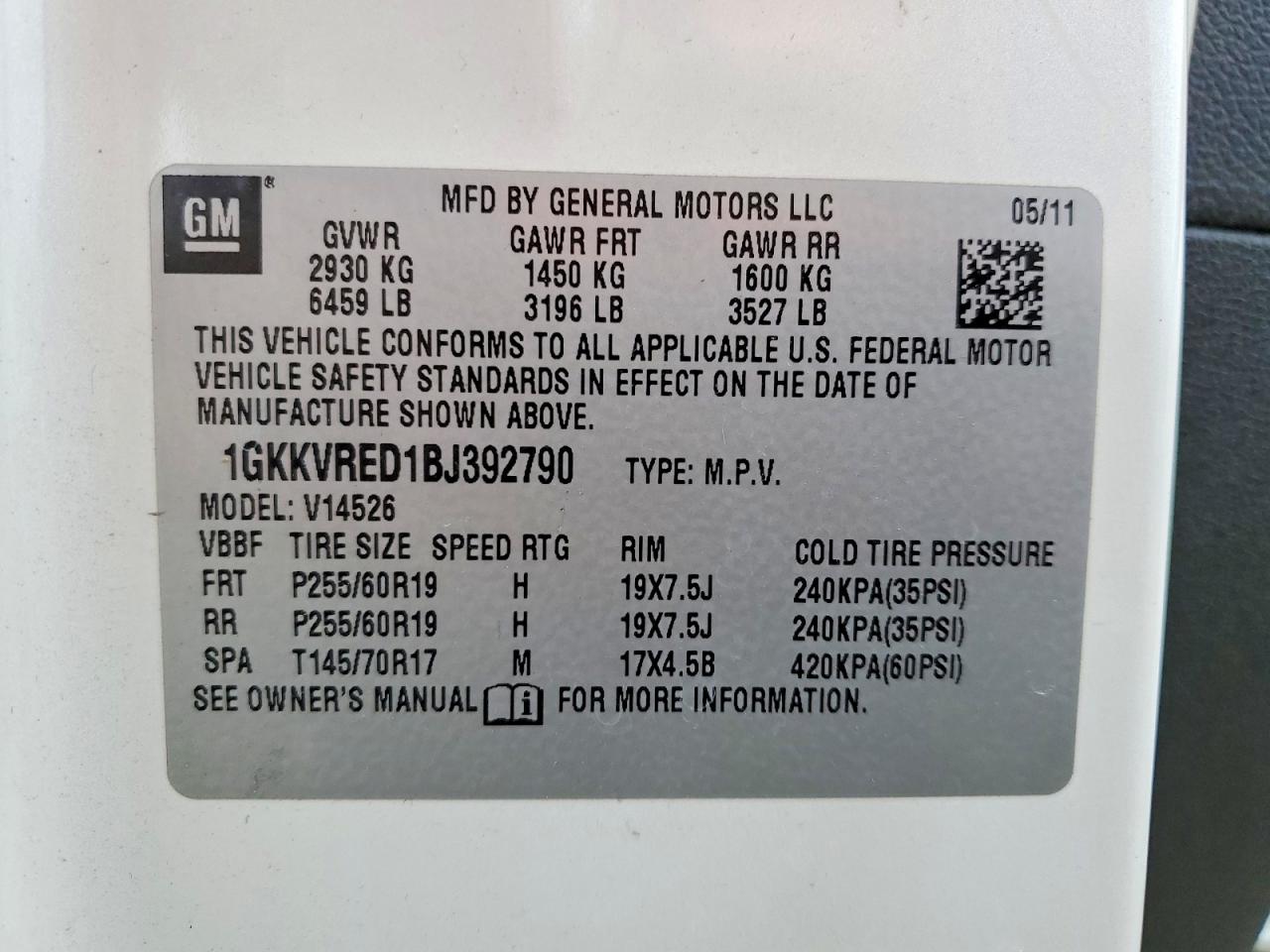 2011 GMC ACADIA