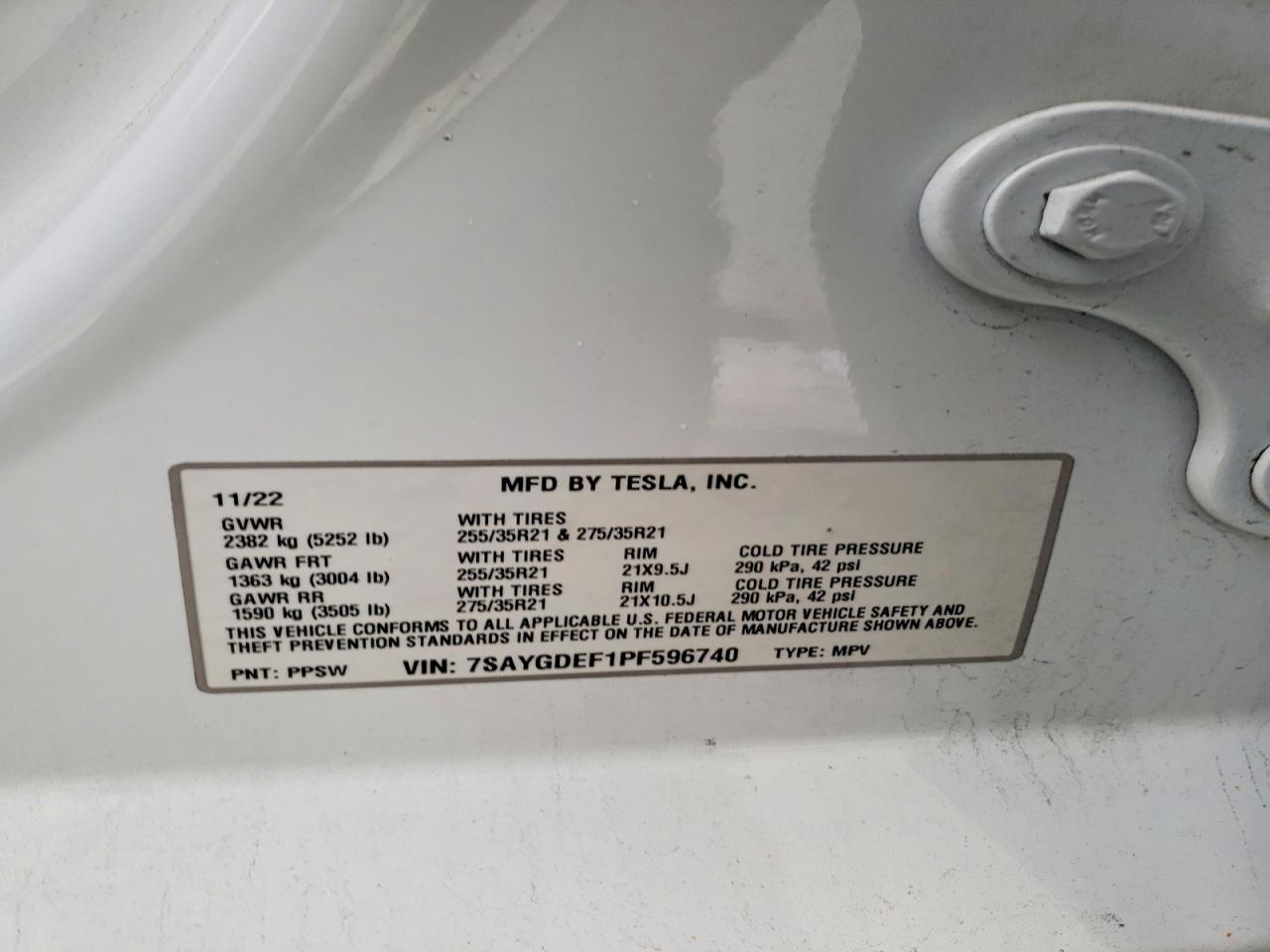 2023 TESLA MODEL Y
